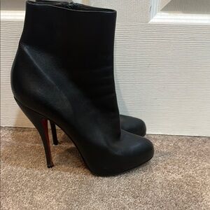 Christian Louboutin Black Stiletto Heeled Boots